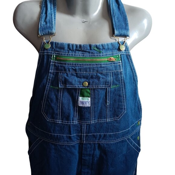 Men's Liberty Denim Overalls 40x30 Mens Farmer Mechanic - Picture 1 of 8